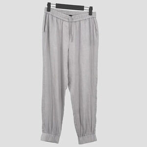 Beautiful People Line Jogger Pants Gray Size‎ S Pull-On Drawstring Beachy Casual